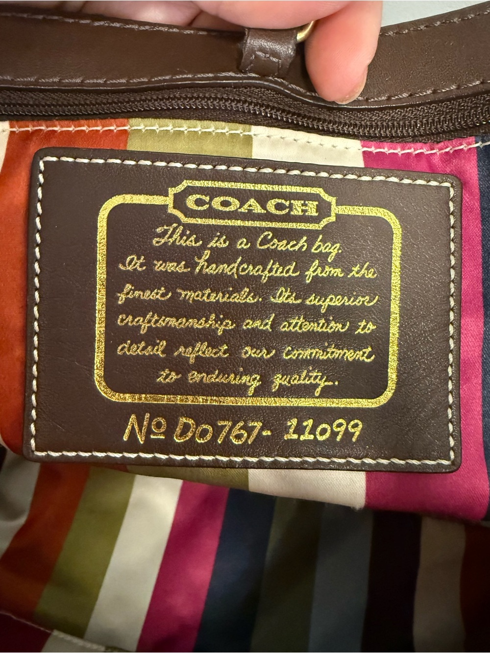 Coach Legacy Stripe Tote 11099 - Picture 9 of 15